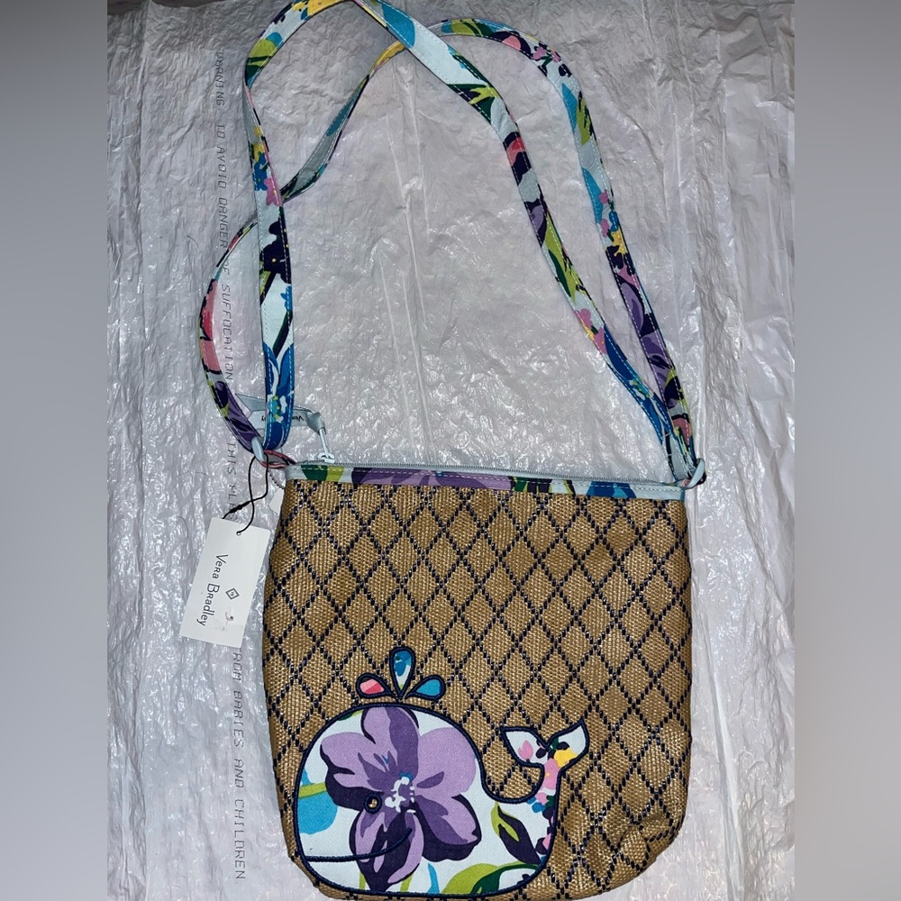 Vera Bradley Floral and Geometric Beach Crossbody Bag